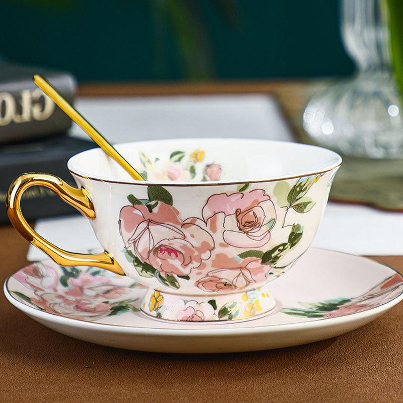 Ladies ceramic coffee set | exquisite afternoon tea set - Teas Story