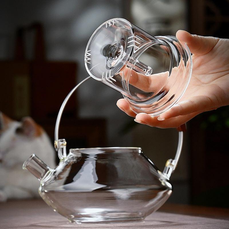 Thickened Glass Teapot | Tea Water Separation Teapot | Flower Teapot - Teas Story