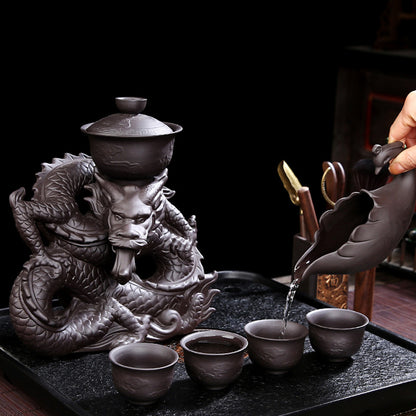 Legend of the Dragon - Royal Rotating Automatic Tea Set