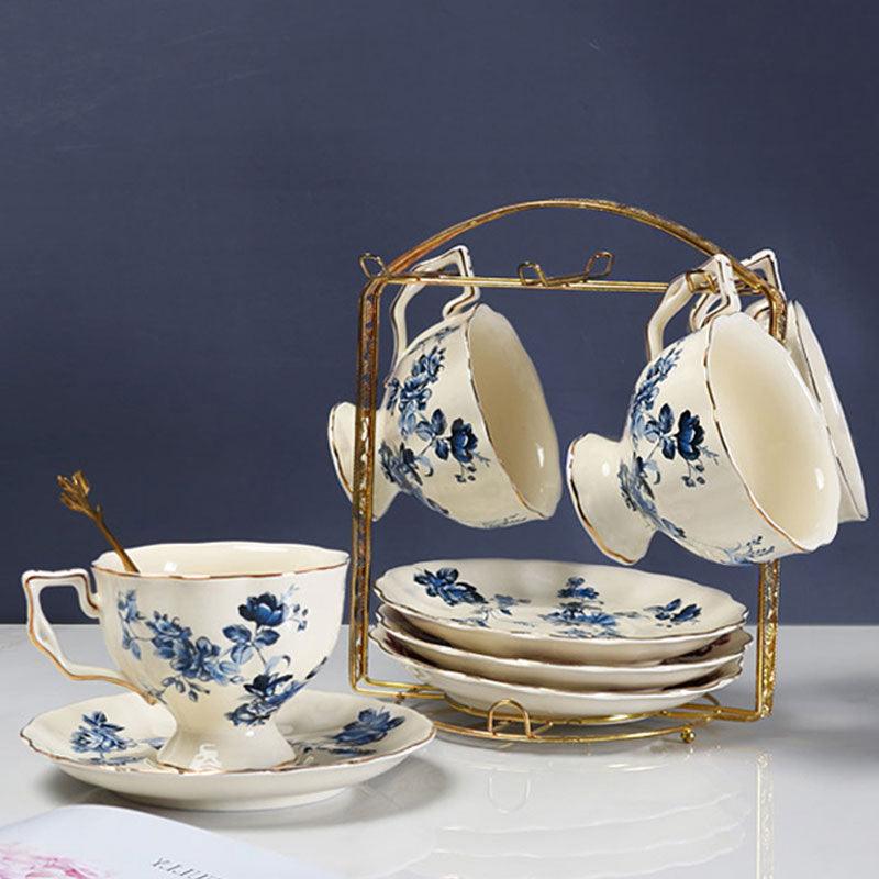 European Rose Ceramic Tea Set | Retro Coffee Set | Teapot Tea Set - Teas Story