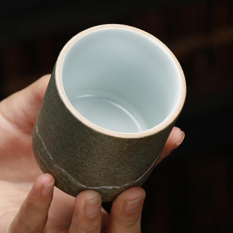Green Stoneware Hill Japanese Tea Set | Vintage Ceramic Tea Set | Teapots Cups - Teas Story