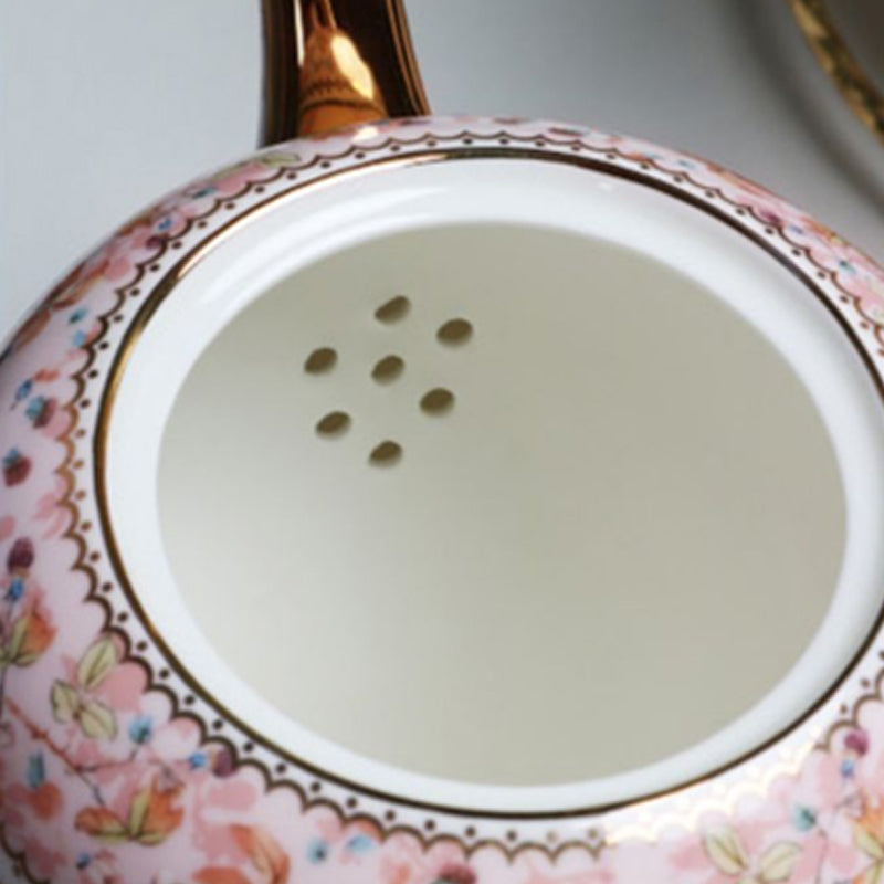 Pink Bird Ceramic Coffee Set, European Tea Set, Afternoon Tea Set