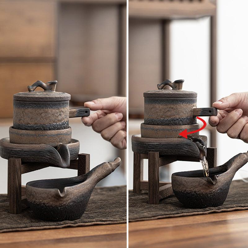 Japanese retro anti-scalding ceramic tea maker