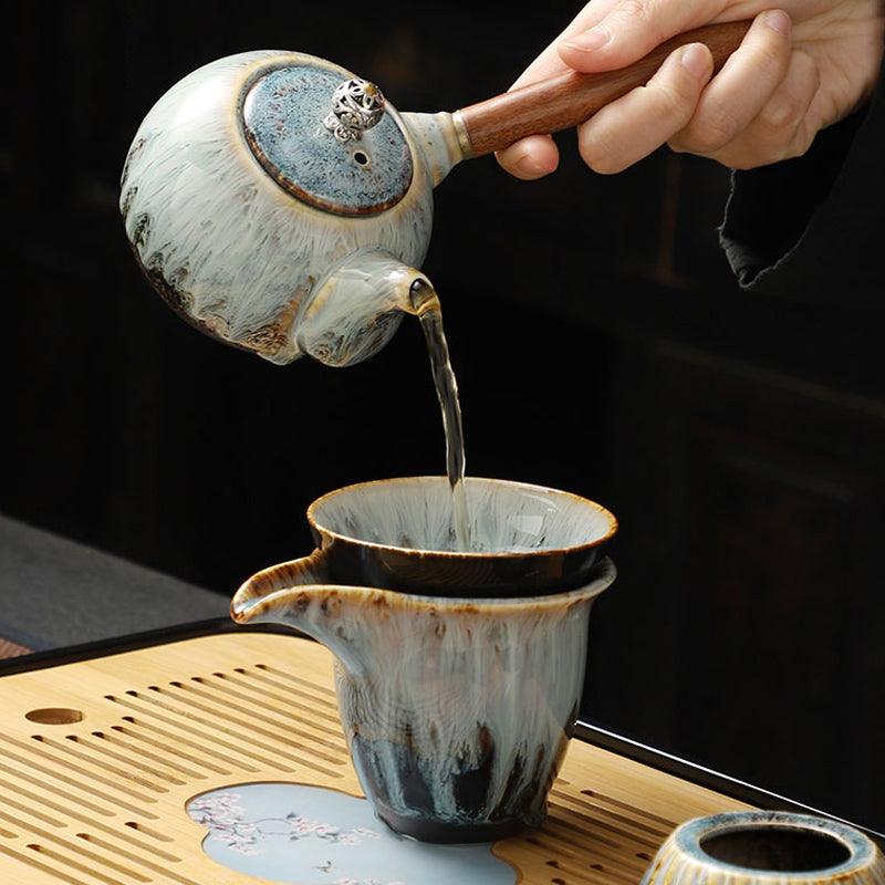 Ceramic Tea Set | Retro Kung Fu Tea Set | Handmade Traditional Tea Set - Teas Story