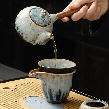 Ceramic Tea Set | Retro Kung Fu Tea Set | Handmade Traditional Tea Set - Teas Story