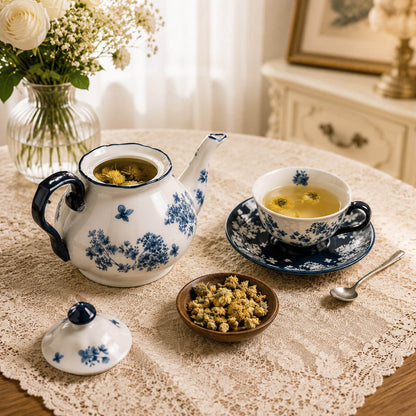 Vintage Ceramic Tea Set |Afternoon Tea Set |Teapot Cup Set |Coffee Set