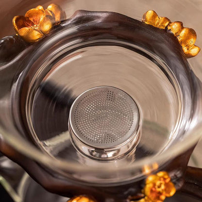 Creative bird glass automatic Kung Fu tea set | lazy magnetic teapot