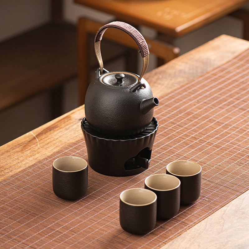 Retro Ceramic Tea Set |Tea Warmer Teapot |Japanese Tea Set |Teapot Set