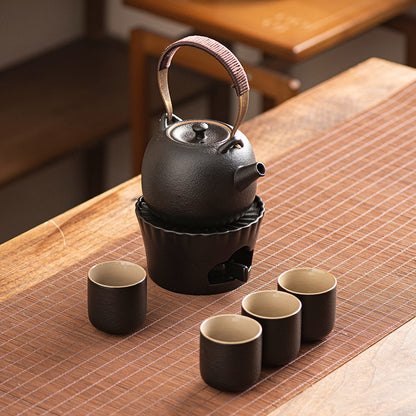 Retro Ceramic Tea Set |Tea Warmer Teapot |Japanese Tea Set |Teapot Set