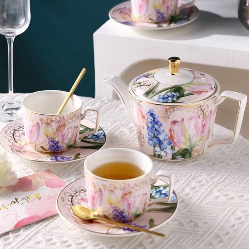 Creative French Golden Fragrance Afternoon Tea Set | Ceramic Tea Set - Teas Story