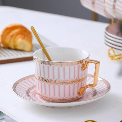 Pink Ceramic Coffee Set | British Ceramic Tea Set | Tea Set Gifts - Teas Story
