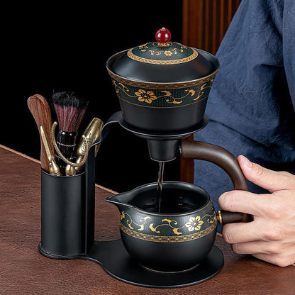 Ceramic Tea Set | Teapot Cup | Retro Tea Set | Automatic Tea Maker