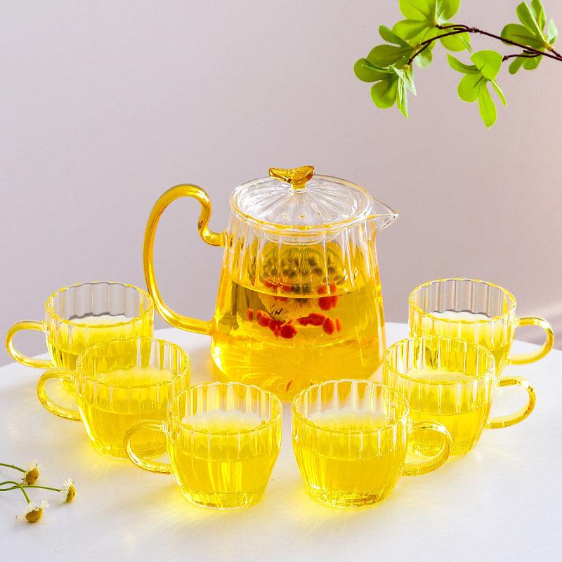 Glass Tea Set | Tea Water Separation Teapot | Candle Heater Teapot - Teas Story