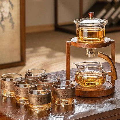 Luxury Magnetic Glass Tea Set | Kung Fu Tea Set | Teapot tea set - Teas Story