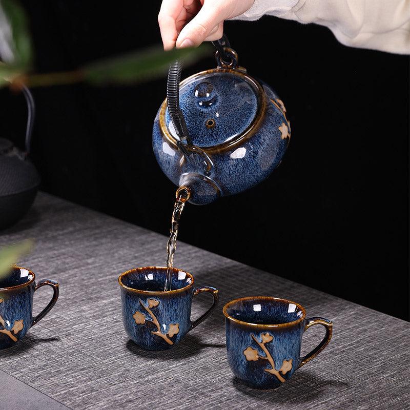 handmade ceramic tea set