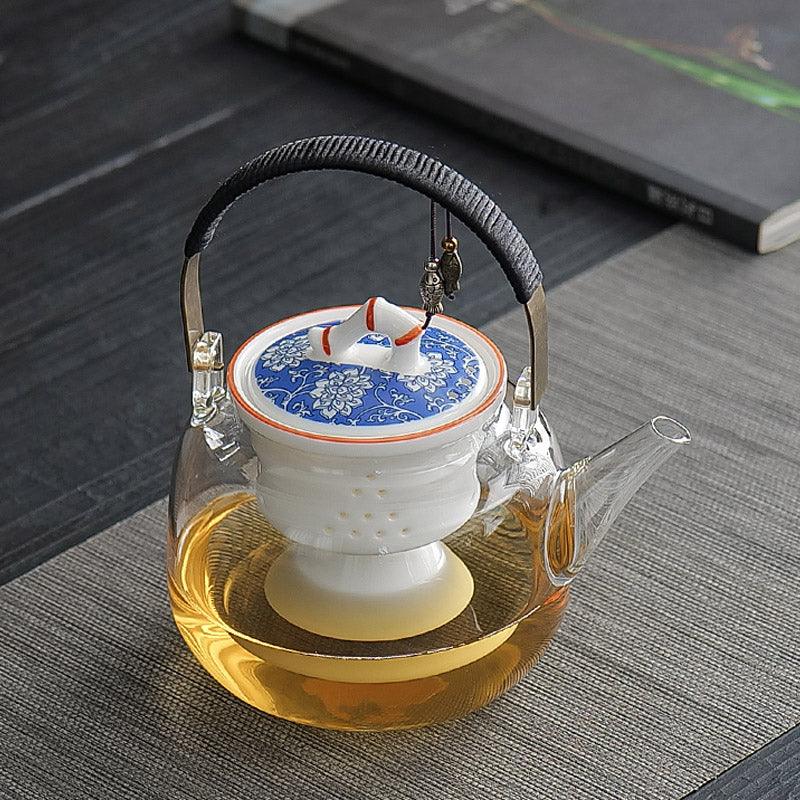 Lotus Electric Warmer Set | Teapot Set | Tea Water Separation Teapot - Teas Story