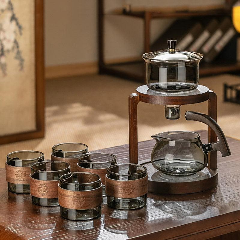 Luxury Magnetic Glass Tea Set | Kung Fu Tea Set | Teapot tea set - Teas Story