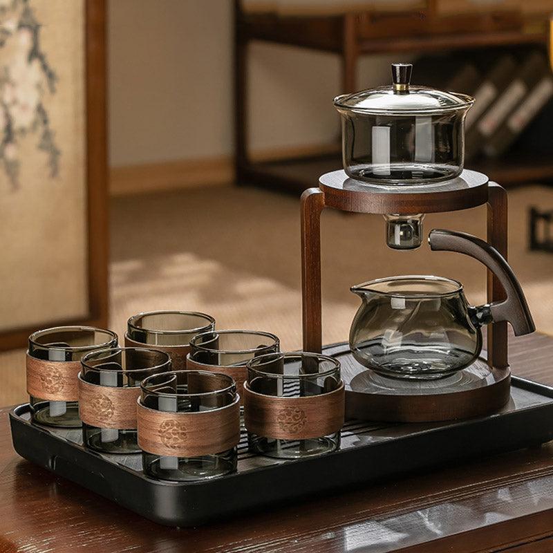 Luxury Magnetic Glass Tea Set | Kung Fu Tea Set | Teapot tea set - Teas Story