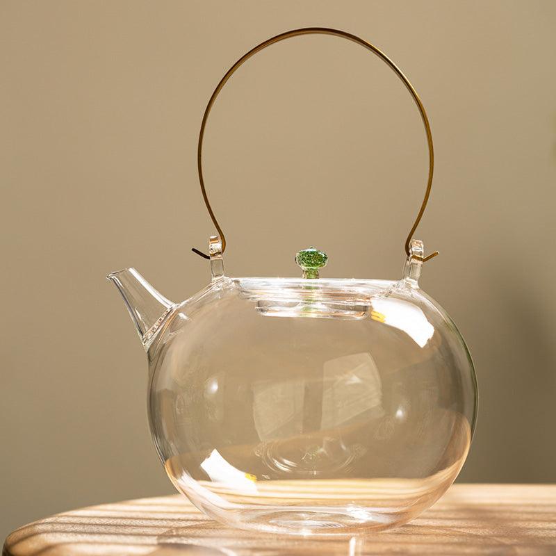 Handmade Glass Teapot | Heat-Resistant Kettle | Large Capacity Teapot - Teas Story