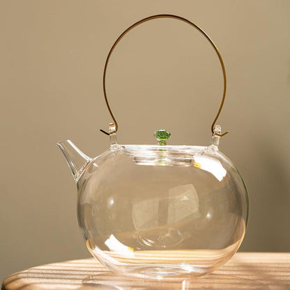 Handmade Glass Teapot | Heat-Resistant Kettle | Large Capacity Teapot - Teas Story