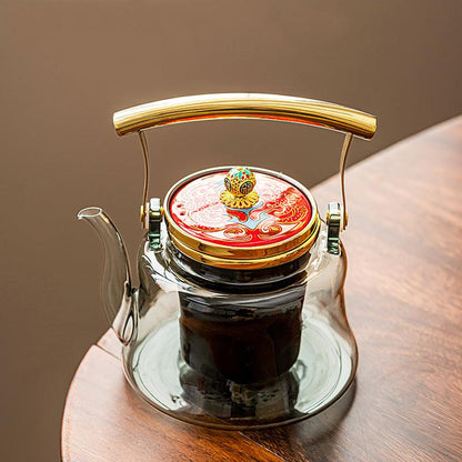 Retro Glass Tea Set | Electric Teapot | Tea Water Separation Teapot - Teas Story